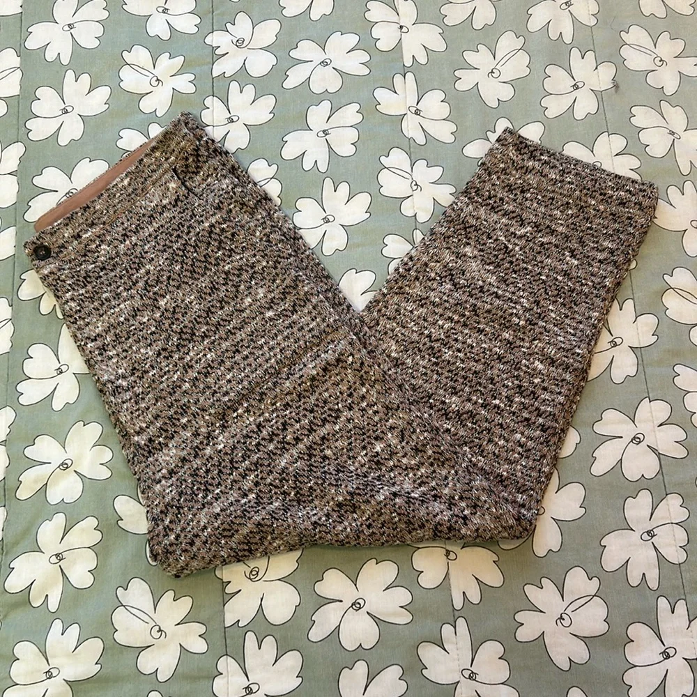 NWOT FREE PEOPLE The‎ Cozy Knit Pants Sweatpants Trousers Marled Pink Multi L